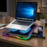 Wozinsky WDCX-A26 NitroCool RGB Gaming Laptop Cooling Pad crni | shoptok.hr