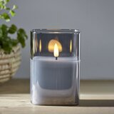 Star Trading Siva LED voštana svijeća u Flamme staklu, visina 12,5 cm Cijene