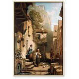  Slika - Carl Spitzweg – Im Dachstübchen 40x60 U prirodnom drvenom okviru | shoptok.hr