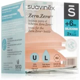 Suavinex Zero Zero Bottle Teat sisač za bočicu L Dense Flow 6 m+ 2 kom