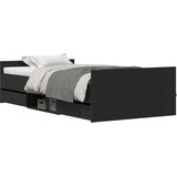  Krevetna konstrukcija s ladicama Crni hrast 193 x 93 x 50 cm | shoptok.hr
