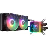COUGAR GAMING Cougar I Aqua ARGB 240 I 3MAQR240.0006 I AiO Liquid Cooling I Aqua ARGB 240 *1 + 120 mm RGB ventilator x2 + odstranite nadzor, (20399172) Cene