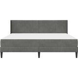  Okvir kreveta s madracem 2 pcs Tamno siva 200 x 200 cm Baršun | shoptok.hr