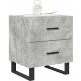  Noćni ormarići 2 kom boja betona 40x35x47,5cm konstruirano drvo | shoptok.hr