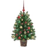 vidaXL Umestno božično drevo med 150 LED Zelena 90 cm PE in PVC | Shoptok.si