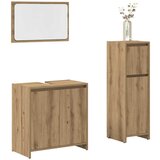 Furnova Kopalniška garnitura 3-delna artisan hrast inženirski les, (21945253) Cene