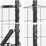vidaXL Euro ograja s 7 flandriranimi stebri 1.6x10 m Cinkano jeklo | Shoptok.si