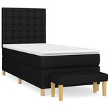  s oprugama i madracem crni 100 x 200 cm od tkanine | shoptok.hr