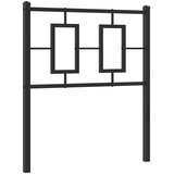  Metalno uzglavlje za krevet crno 75 cm | shoptok.hr
