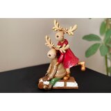 Aberto Design dekorativna figura CY0693, 18x10x13 cm, smeđa Cene