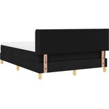 Box spring krevet Bijela i crna 140 x 190 cm tkanina | shoptok.hr