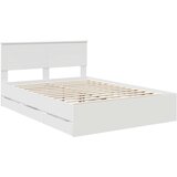  Krevetna konstrukcija Bijelo 140 x 190 cm Inženjersko Drvo | shoptok.hr