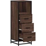 vidaXL Kopalniška omarica rjavi hrast 35x37,5x100 cm inženirski les | Shoptok.si