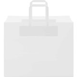  Papirnate vrećice 250 kom s ručkama bijele 32x22x24 cm | shoptok.hr