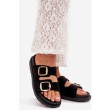 Boto Women's Platform Sandals With Golden Buckles Black Verena | ePonuda.com