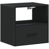  Zidni noćni ormarić crni 40x31x39,5 cm | Eponuda.com