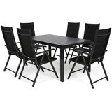 Ibiza set namještaja 150 cm crni / crni 6+1 | shoptok.hr