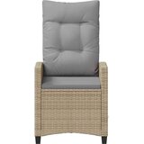  Vrtni Stol 2 pcs Bež in svetlo siva 56 x 60 x 112 cm, (5000285776) | Shoptok.si