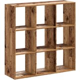 Maison Chic Knjižna omara - Knjižni regal starinski les 102x32x102 cm inženirski les, (21725121) Cene