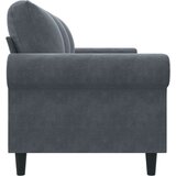  Trosjed tamnosivi 180 cm baršunasti | shoptok.hr