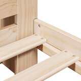 vidaXL Knjižna postelja brez vzmetnice 150x200 cm trdna borovina | Shoptok.si