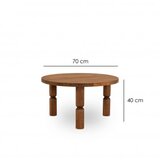 Hanah home Ida 70 Klub sto, 70x40x70cm, Hrast | Eponuda.ba