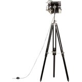  Trinožna stoječa svetilka črna trden mangov les 171 cm | Shoptok.si