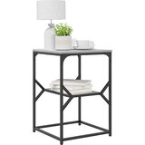  Bocni stol Siva Sonoma 41 x 40 x 60 cm Inženjerska drva i čelik | shoptok.hr