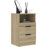  Noćni ormarići 2 kom boja hrasta sonome od konstruiranog drva | shoptok.hr