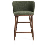 Kave Home Tamno zelena podstavljena barska stolica (visine sjedala 65 cm) Ciselia – | shoptok.hr