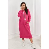 Kesi Long fuchsia dress with hood | Shoptok.si
