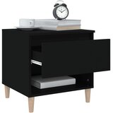  Noćni ormarići 2 kom crni 50 x 46 x 50 cm od konstruiranog drva | Eponuda.ba