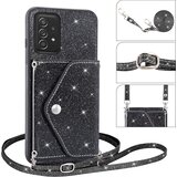 INORCO Za Samsung Galaxy A52 4G/5G/A52s 5G držalo za kartico, stojalo za telefon, ovitek za telefon, bleščeča usnjena torbica TPU, (22035854) | Shoptok.si