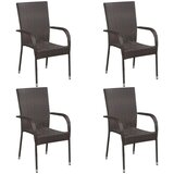  5-dijelni vrtni blagovaonski set smeđi | shoptok.hr