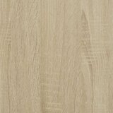 vidaXL Posteljni okvir sonoma hrast 75x190 cm inženirski les in kovina | Shoptok.si