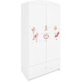  Dječji ormar - ZEKO S LEPTIRIMA - bijeli | shoptok.hr