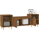 TV ormarić boja dimljenog hrasta 160x35x55 cm konstruirano drvo | shoptok.hr