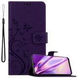 Cadorabo Samsung Galaxy A50 4G/A50s/A30s temno modra - ovitek v cvetličnem dizajnu z magnetnim zapiranjem, stoječo funkcijo in režami za kartice, (20566057) | Shoptok.si