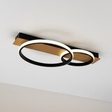 LED stropna svetiljka ROWENA LED/14W/230V crna/braon | Eponuda.com