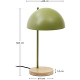 Kave Home Zelena/u prirodnoj boji stolna lampa s metalnim sjenilom (visina 48,5 cm) Catlar – | shoptok.hr
