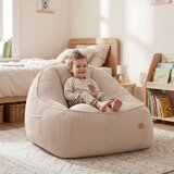  Stolica s naslonom i tabureom od samta Comfy 4.0 &amp;ndash; bež Slike
