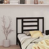  Uzglavlje za krevet crno 96 x 4 x 100 cm od masivne borovine | shoptok.hr