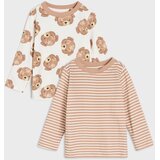 Sinsay Pamučne majice s motivom medvjedića 2 pack | shoptok.hr