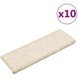  Prostirke za stepenice 10 kom 65x21x4 cm bijele pravokutne rubove | shoptok.hr