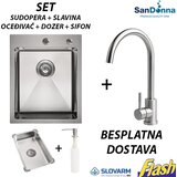  Hrom INOX Sudopera sa slavinom (SET) - SanDonna - HD4050R Cene
