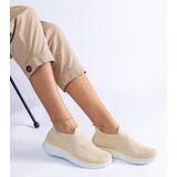 Gemre Beige slip-on sports sneakers Aquilina | Shoptok.si