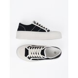 Shelvt Black lace-up sneakers with a thick sole | shoptok.hr