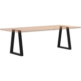 vidaXL Noge kavne mizice V-oblika 2 kosa črna 50x(72-73) cm jeklo | Shoptok.si