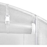  Rastlinjak z jeklenim ogrodjem bel 12 m² 6x2x2,85 m | Shoptok.si