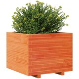  Vrtno cvetlično korito voščeno 60x60x49,5 cm trdna borovina | Shoptok.si